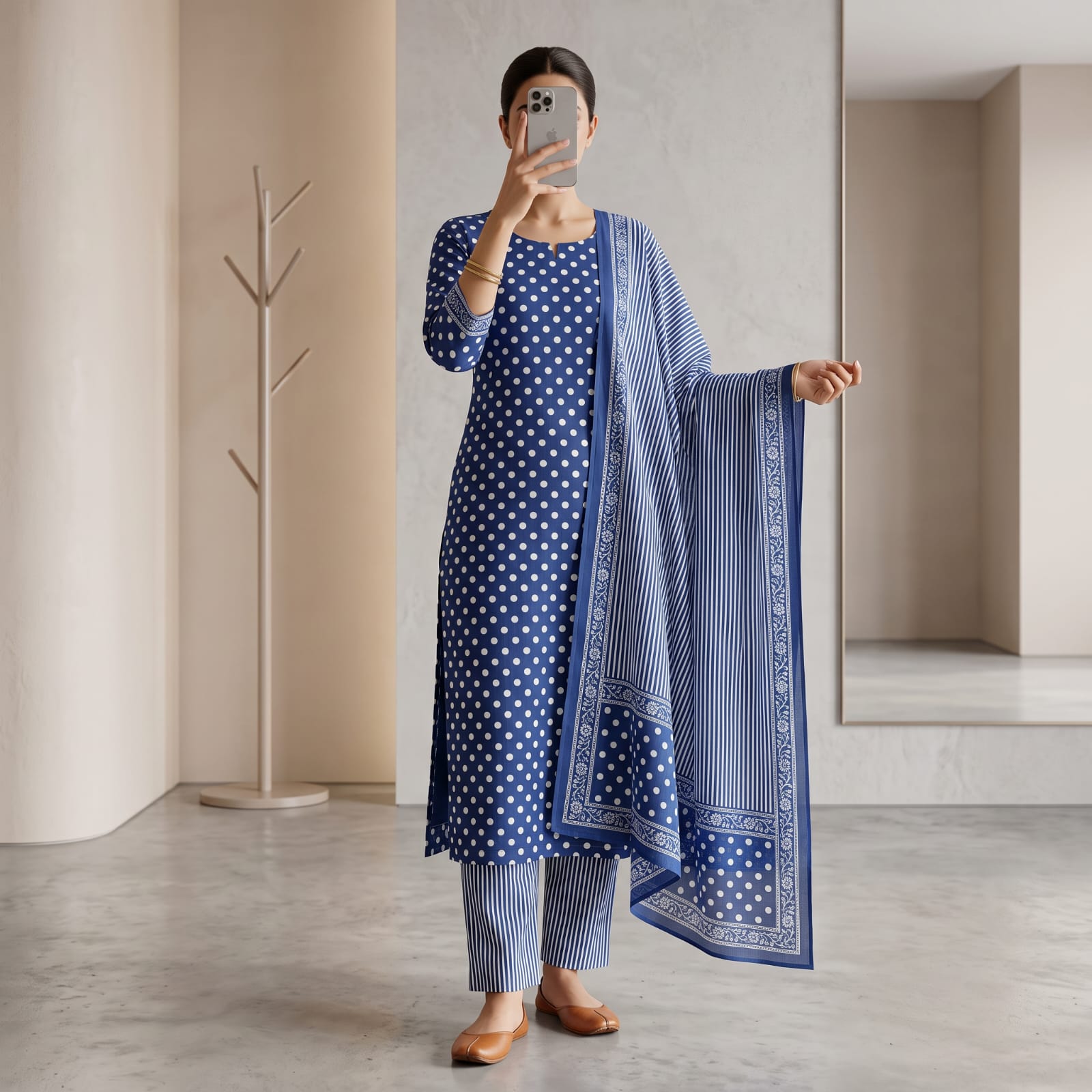Jeypore Premium Stitched Cotton Suit With Dupatta
