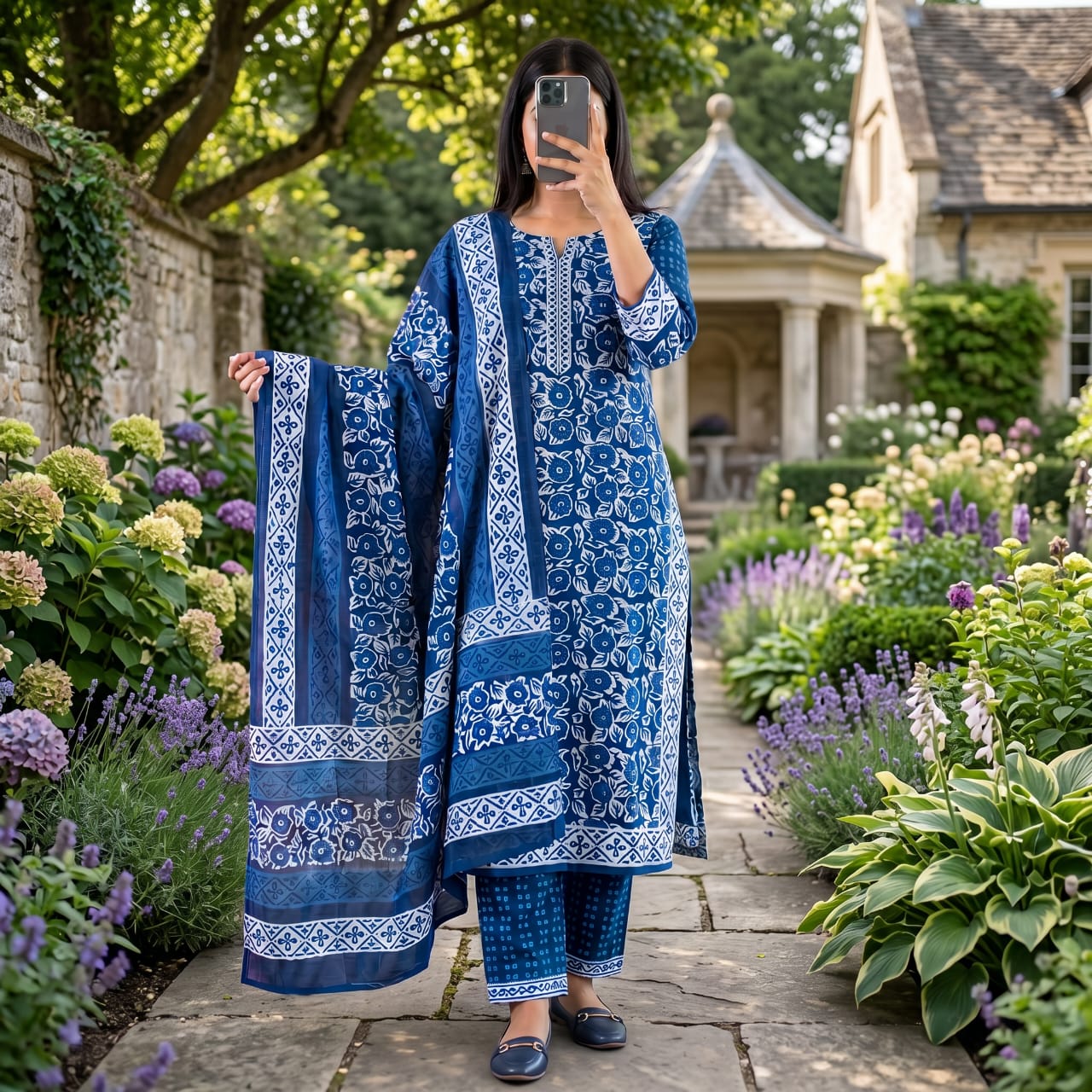 Jeypore Premium Stitched Cotton Suit With Dupatta